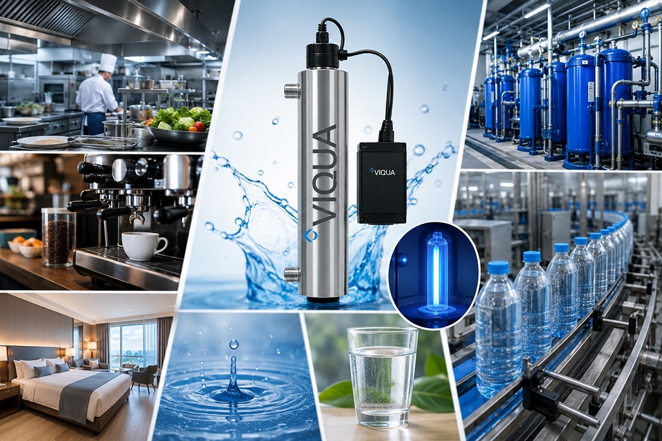 ระบบฆ่าเชื้อด้วยรังสี UV Viqua สำหรับธุรกิจร้านอาหาร ร้านกาแฟ โรงแรม